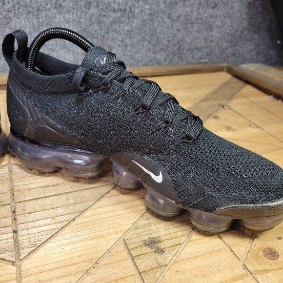 Nike Air Vapormax Flyknit 2 942842-001 Mens Size 8.5 Black Running‎ Shoes Mesh - Picture 7 of 11